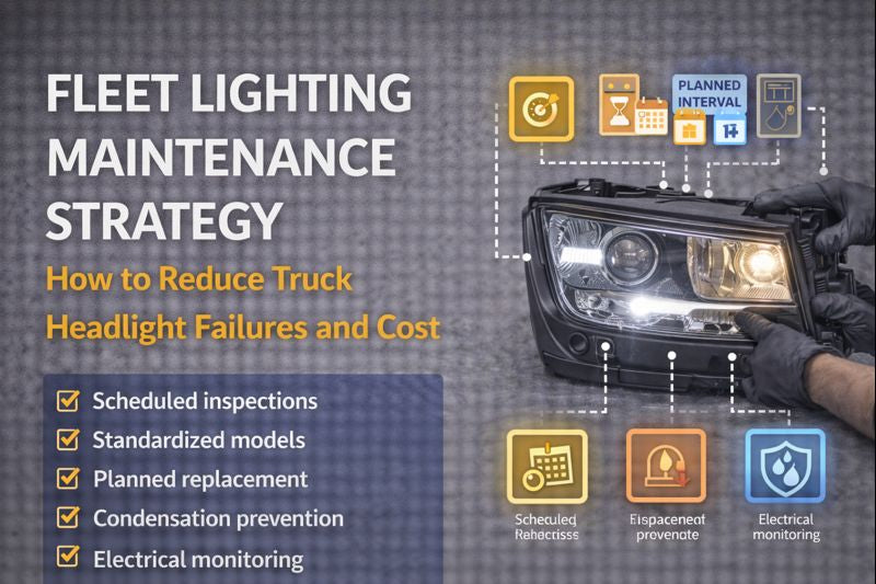 Fleet Lighting Maintenance Strategy: How to Reduce Truck Headlight Failures and Cost