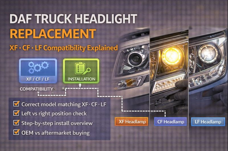 DAF Truck Headlight Replacement Guide: XF, CF & LF Compatibility Explained