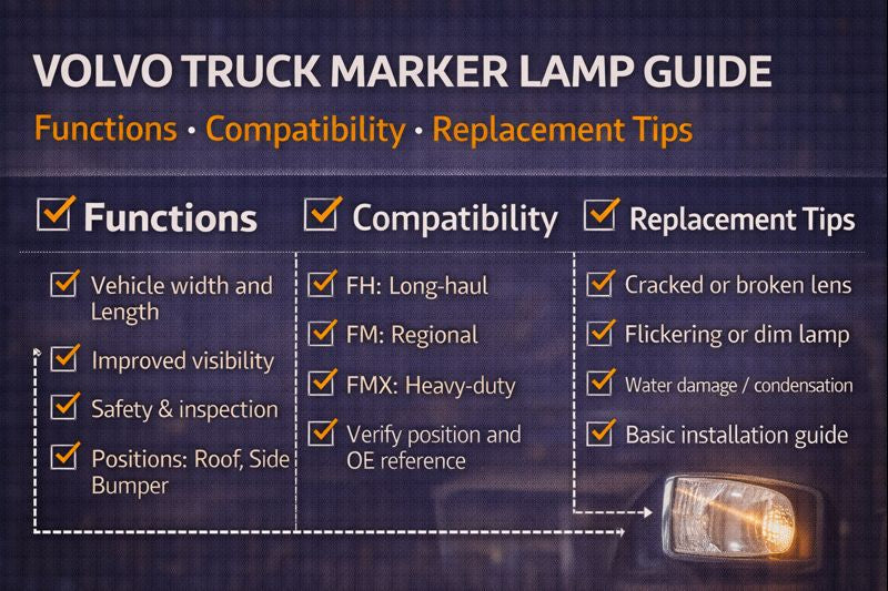 Volvo Truck Marker Lamp Guide: Functions, Compatibility & Replacement Tips