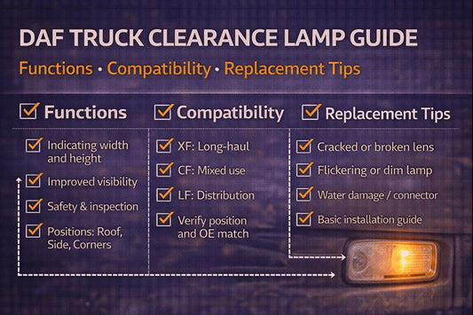 DAF Truck Clearance Lamp Guide: Functions, Compatibility & Replacement Tips