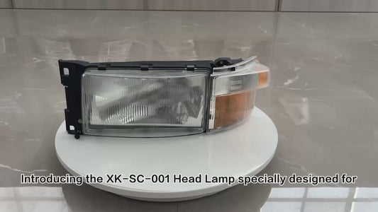 1732509 head lamp – Compatible with 1995–2008 suitable for SCANIA 4 Series / P-, G-, R-, T Series